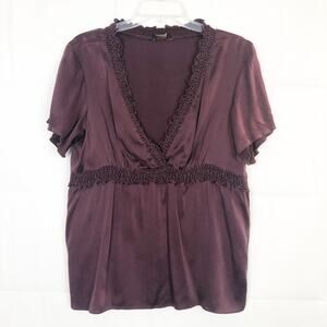 GNW Babydoll Top Womens Medium Y2K Dark Fairy Whimsigoth Boho Coquette Romantic